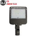 one model 140lm/w High lumen outdoor ip66 waterproof 200w led garden lamp aluminum shoebox parking lot kit street light price